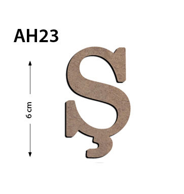 Ah23 Wood 6Cm Letter Letter