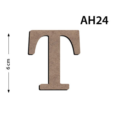 Ah24 Wood 6Cm T Letter