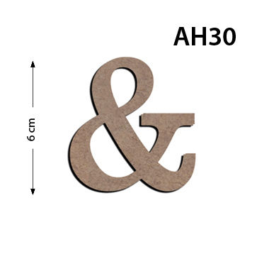 Ah30 Wood 6Cm & Letter