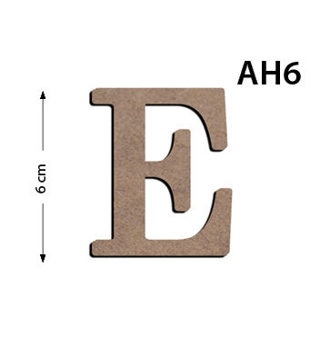 Ah6 Wood 6Cm E Letter