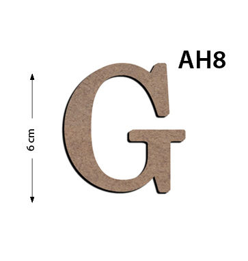 Ah8 Wood 6Cm G Letter