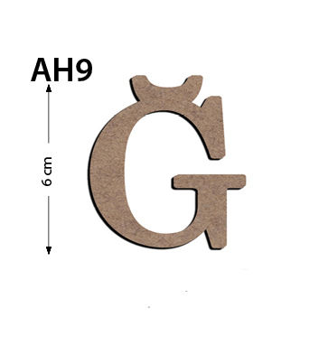 Ah9 Wood 6Cm Letter