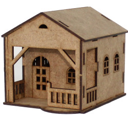 MS3 Painting Set Model Village House - Thumbnail