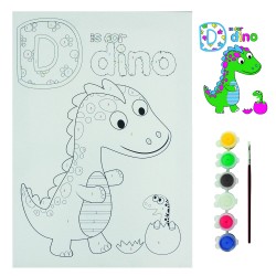 BTS2 Painted Canvas Number Set 25x35 Dino - Thumbnail