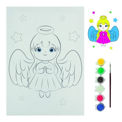  - BTS4 Painting Canvas Numbered Set 25x35 Angel