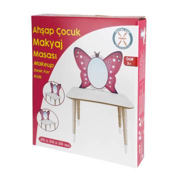 CG80 Wooden Kids Butterfly Makeup Table