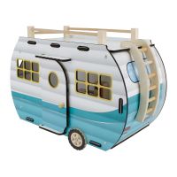 CG95 Wooden Toy Caravan Led Light Turquoise - Thumbnail
