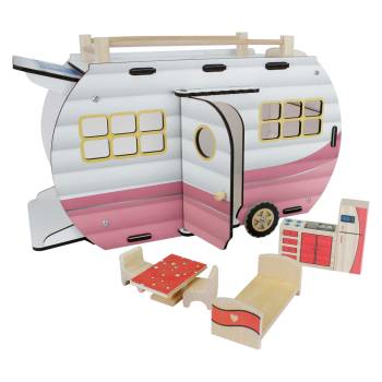  - CG96 Wooden Toy Caravan Led Light Pink