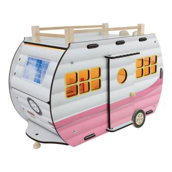CG96 Wooden Toy Caravan Led Light Pink