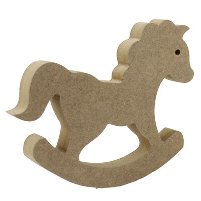 F11 Rocking Horse Figure Trinket Wooden Object