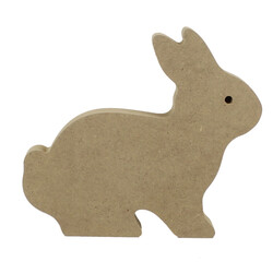 F16 Rabbit Figure Trinket Wooden Object - Thumbnail
