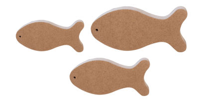  - F29 Wood Fish Set Biblo Flat