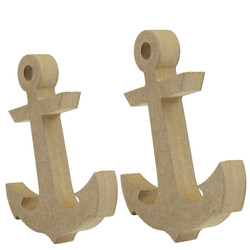 F4 Double Anchor Set Figure Trinket Wooden Object - Thumbnail