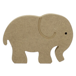 F5 Elephant Figure Biblo Wood Object - Thumbnail