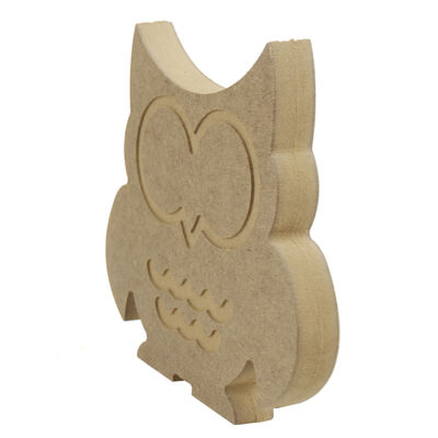 F6 Owl Figure Trinket Wooden Object