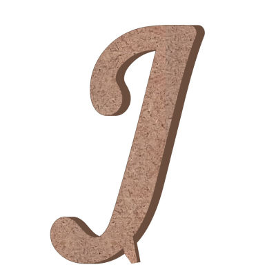 Hr13 J Letter Trinket Wood Object