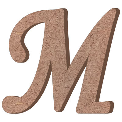 Hr16 M Letter Trinket Wood Object