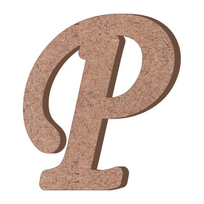 H20 P Letter Trinket Wood Object