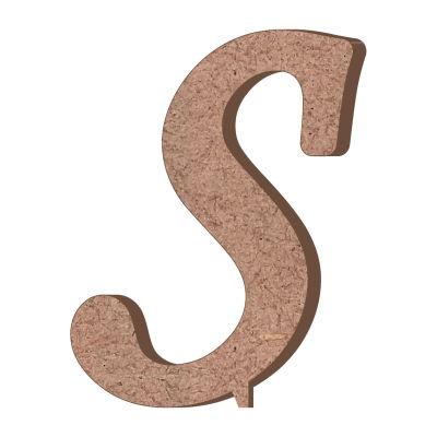 Hr22 S Letter Trinket Wood Object