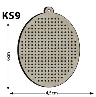 Ks9 - Oval Perforated Pulley Necklace