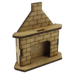 MY13 Miniature Fireplace Wood Object - Thumbnail
