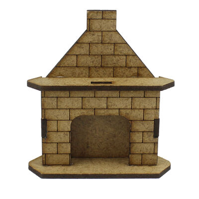 MY13 Miniature Fireplace Wood Object