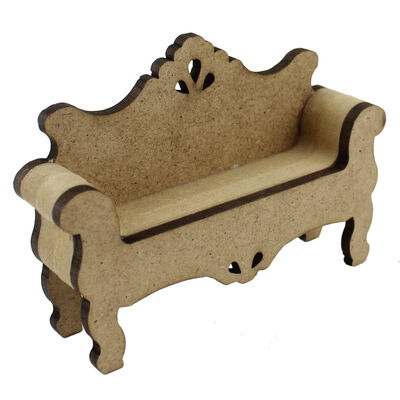  - MY18 Miniature Double Sofa Wooden Object