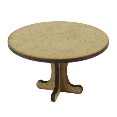 MY2 Miniature Round Table Wood Object