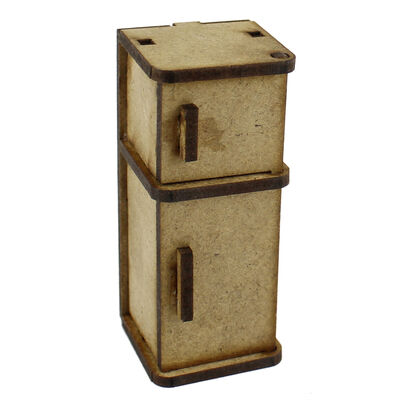  - MY32 Miniature Refrigerator Wood Object