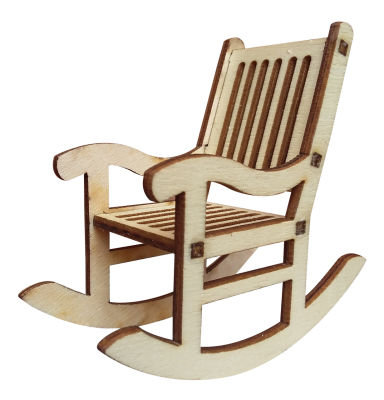  - MY4 Miniature Rocking Chair Wood Object