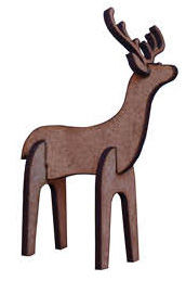  - MY66 Wood Miniature Deer