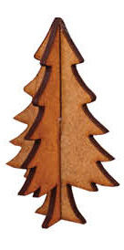 MY67 Wood Miniature Pine Tree