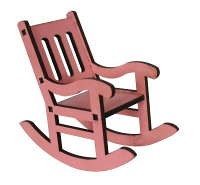MY72 Pembe minyatür Sallanan Sandalye