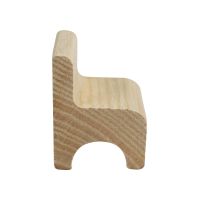 MY88 Natural Wood Miniature Chair - Thumbnail