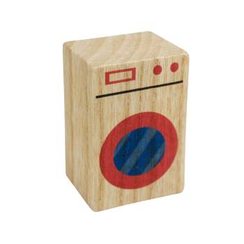  - MY92 Natural Wood Miniature Washing Machine