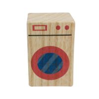 MY92 Natural Wood Miniature Washing Machine - Thumbnail