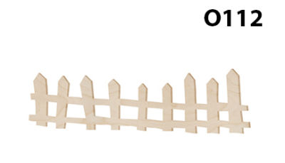 O112 Wood Pack Ornamen Fence