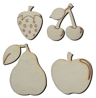 O18 Apple Pear Cherry Strawberry Wood Object