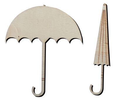  - O27 Umbrella Package Ornamen Wood Object