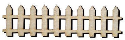  - O43 Flat Fence Packet Ornamen Wood Object