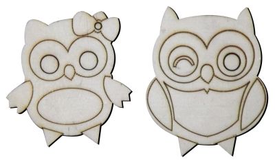  - O65 Owl Packet Ornamends Wood Object