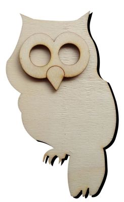  - O70 Owl Packet Ornamends Wood Object