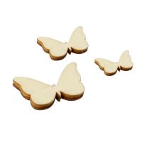 O73 Hex Butterfly Packet Ornamen Wood Object - Thumbnail