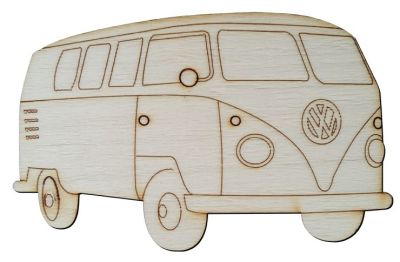 - O86 Vosvos Van Packet Ornamen Wood Object