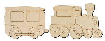  - O99 Train Pack Ornamen Wood Object