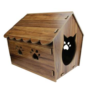PS46 Wooden Cat House