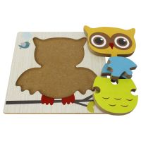 T5001 Wooden Puzzle Owl - Thumbnail
