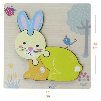  - T5003 Wooden Puzzle Rabbit