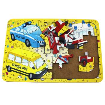 T5006 Wooden Puzzle Transports