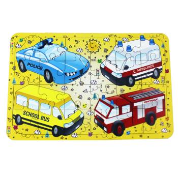  - T5006 Wooden Puzzle Transports